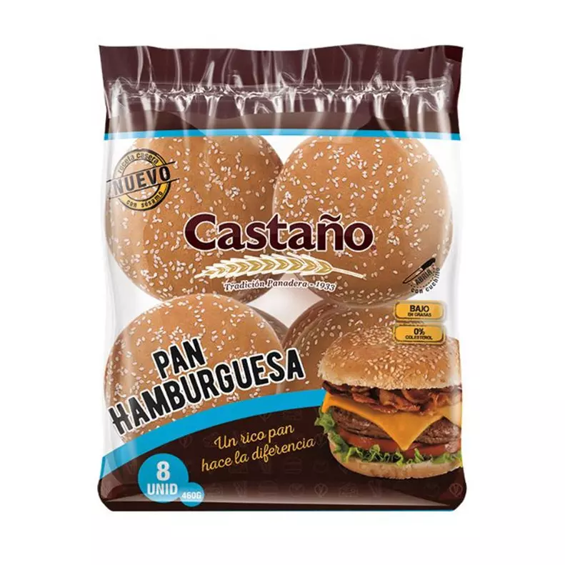 PAN HAMBURGUESA 8UN LOS CASTAÑOS