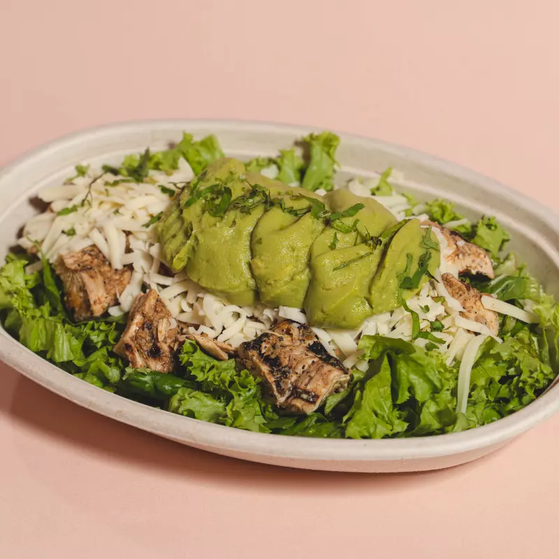 Bowl keto pollo