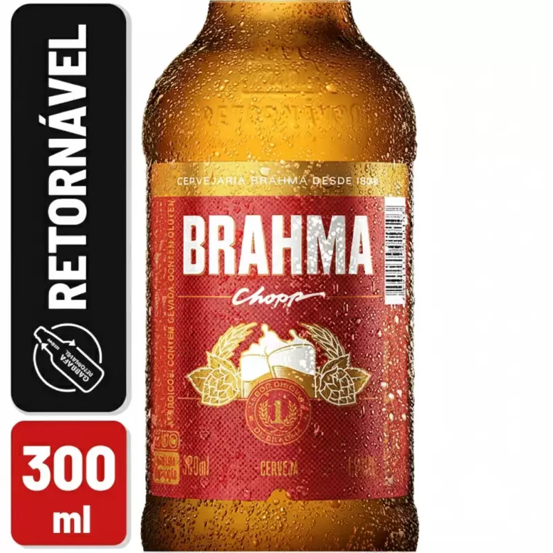 Cerveja Brahma Chopp Retornável 300m