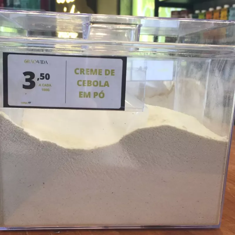 Creme de cebola em pó