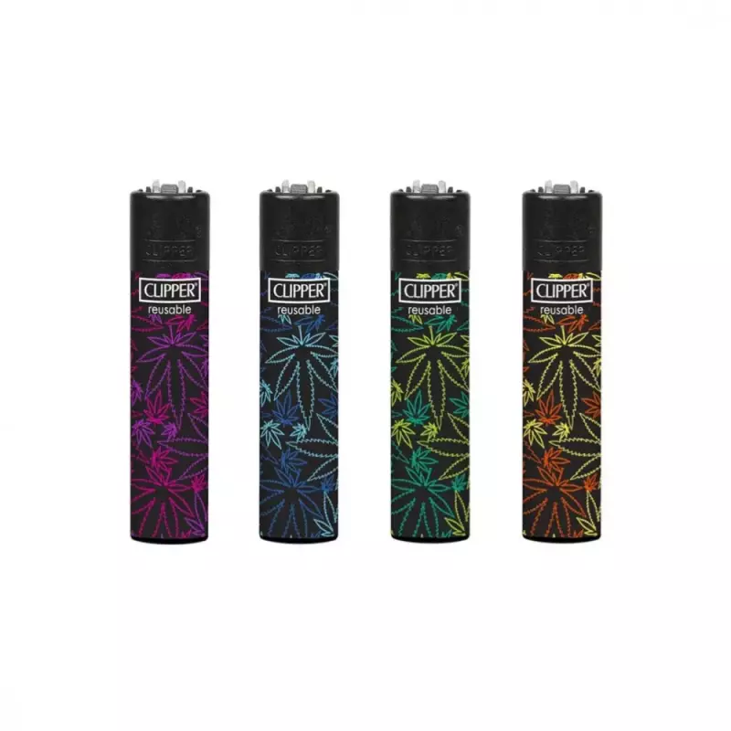 Isqueiro Clipper - Fluo Leaves