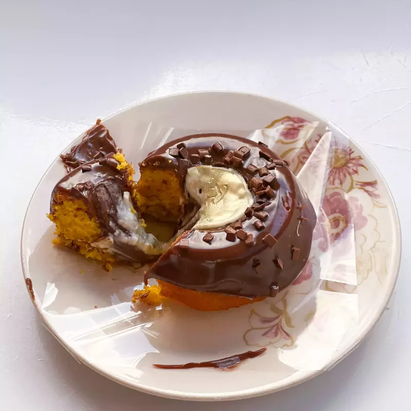 Baby  de cenoura com chocolate