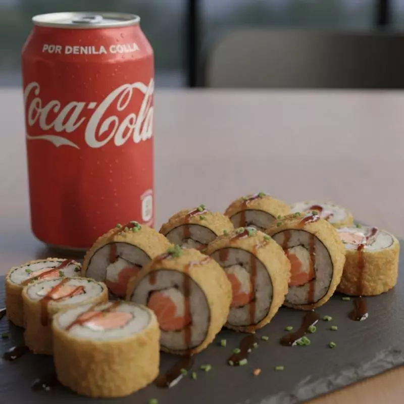 10 CARIOCAS DE SALMÃO + COCA LATA