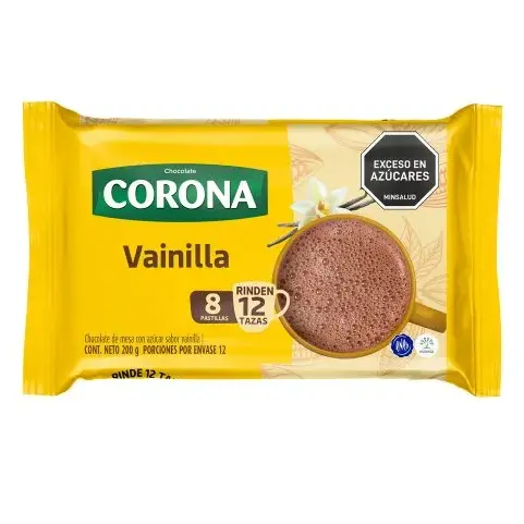 CHOCOLATE CORONA 200GR VAINILLA