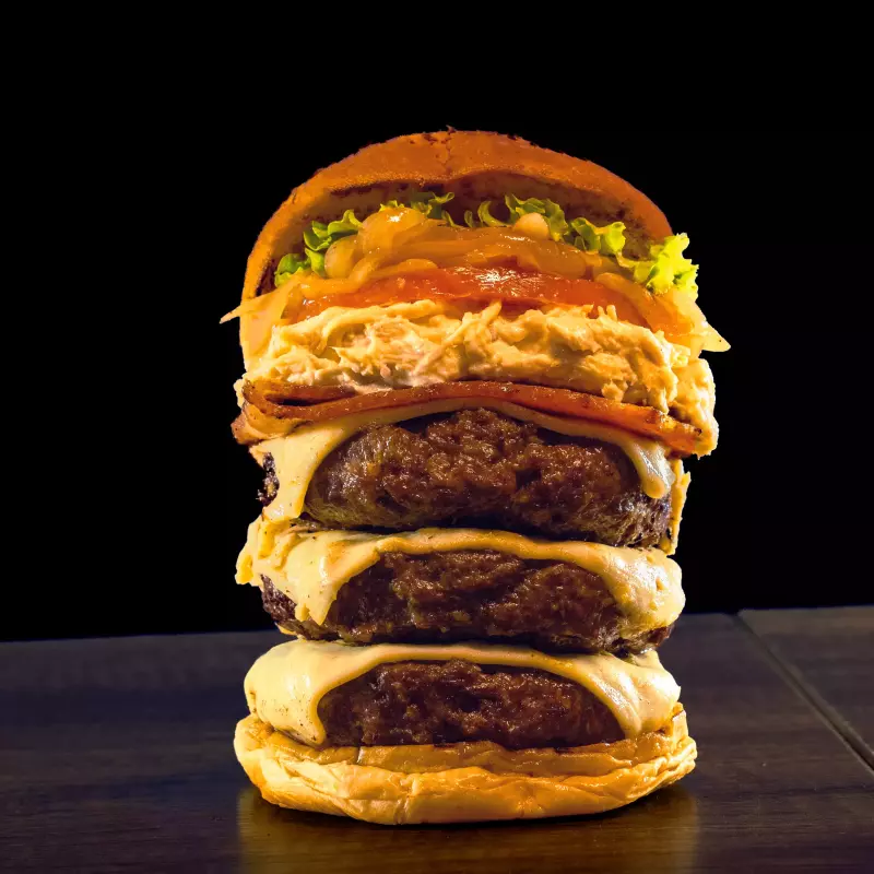 Hamburguesa triple 🍔🍟