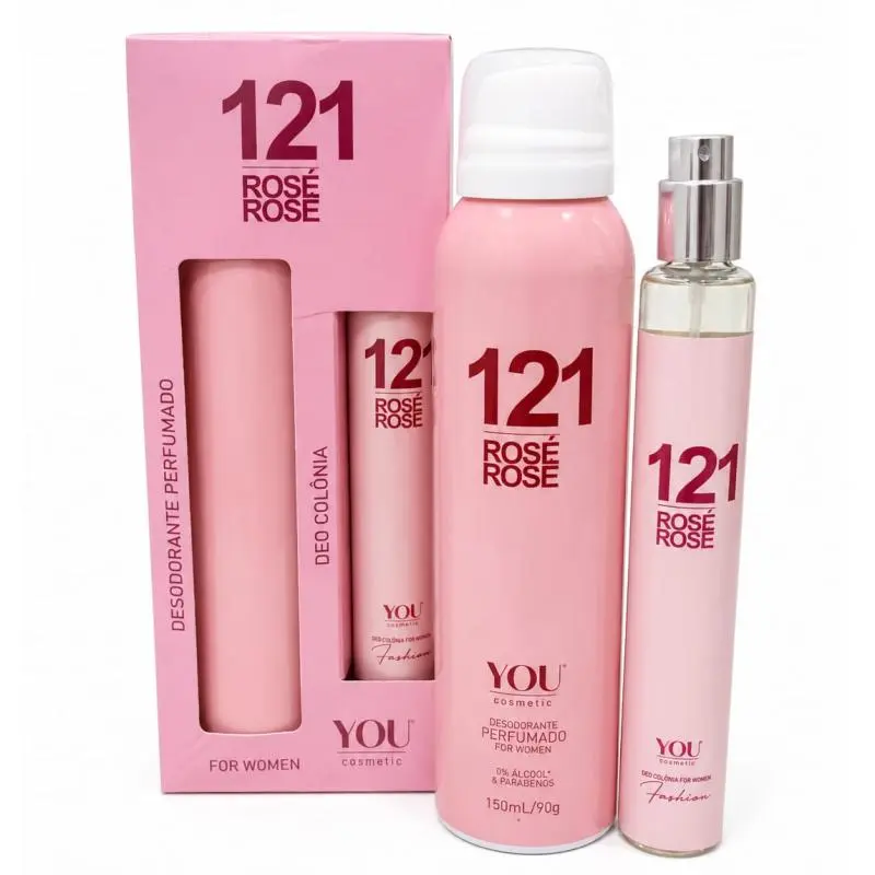 KIT 121 ROSÉ DESODORANTE+PERFUME