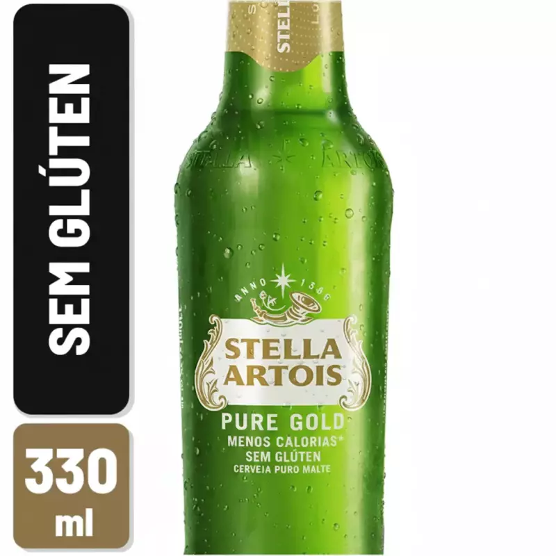 Cerveja Stella Pure Gold Long Neck