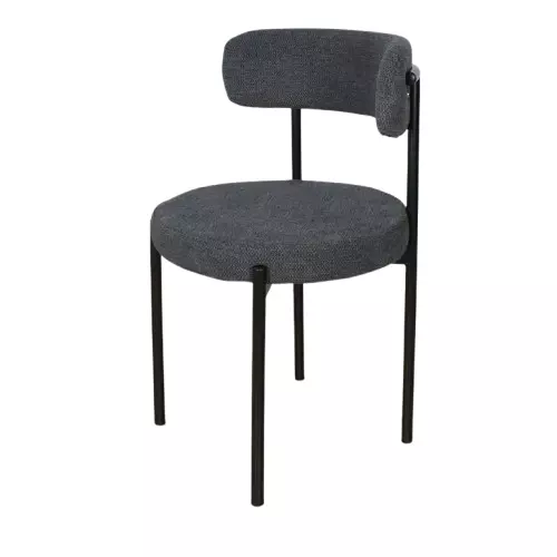 Silla Tivoli Chenille Gris Oscuro