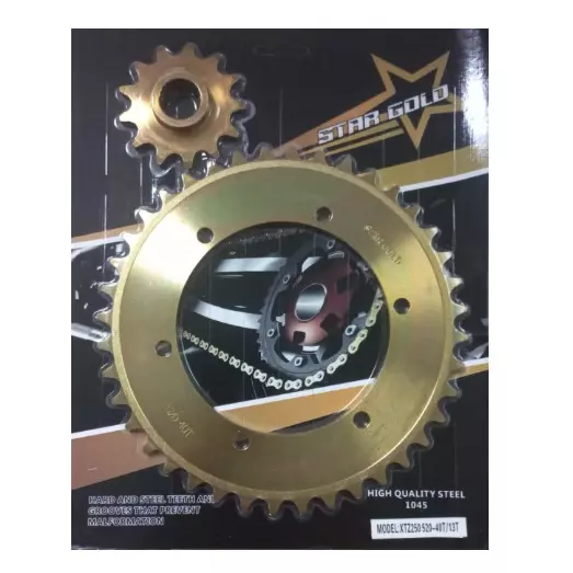 SET SPROCKET XTZ250 40T13T ORO ST