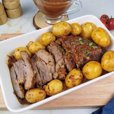 Fraldinha Assada com Batata