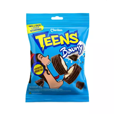 Biscoito Recheado Teens Baunilha 30g