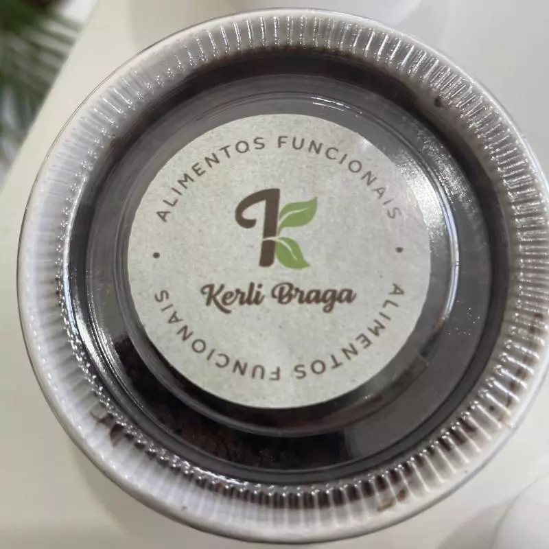 Bolo brownie no pote