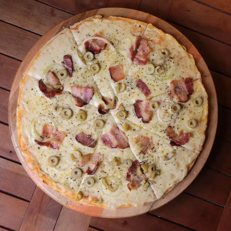 BACON COM CHEDDAR - Dobrada