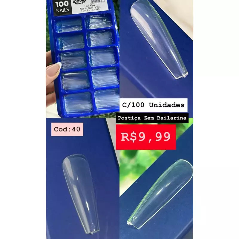 Postiça Zem Bailarina Trans. Cod:40