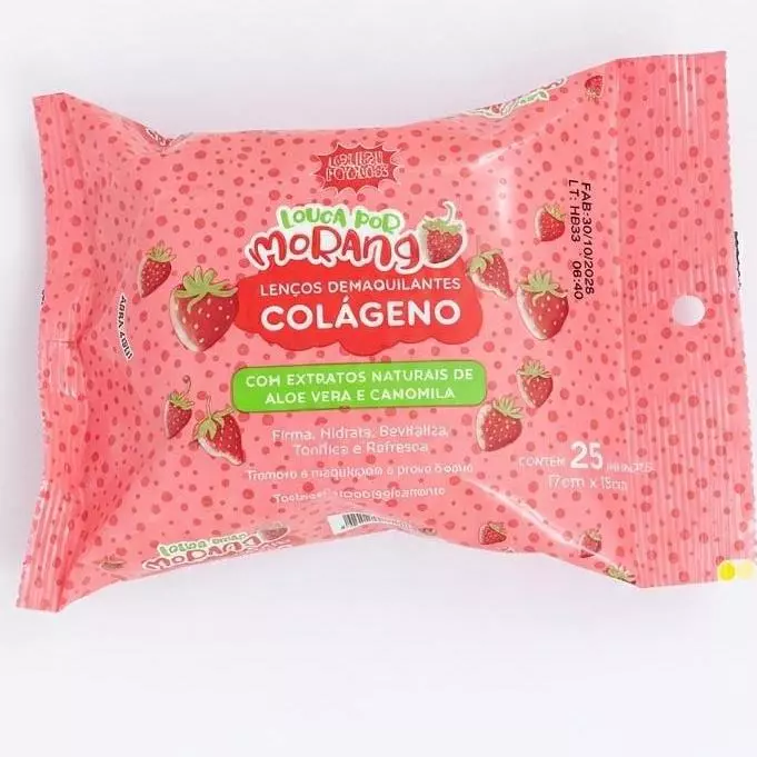 LENÇO DEMAQUILANTE COLÁGENO 🍓
