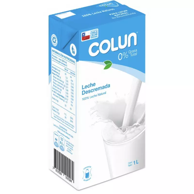 Leche descremada Colun