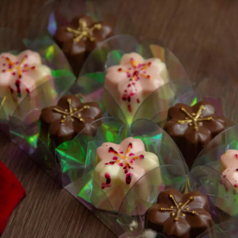 Caixa Flor de cerejeira recheadas