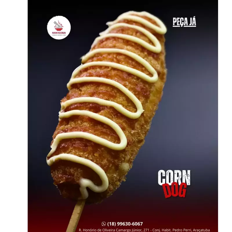 Corndog Salsicha com Queijo