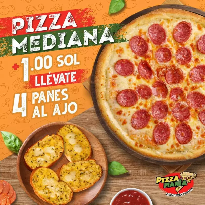 Mediana + 4 panes al ajo