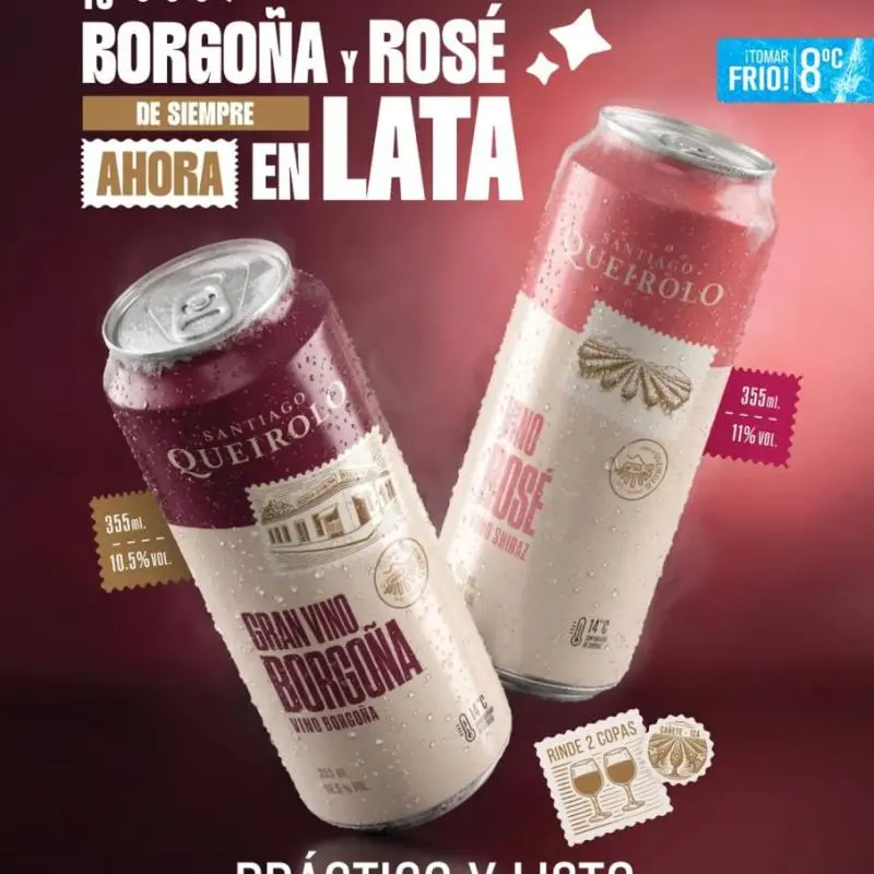 VINO QUEIROLO LATA ROSE 355 ML