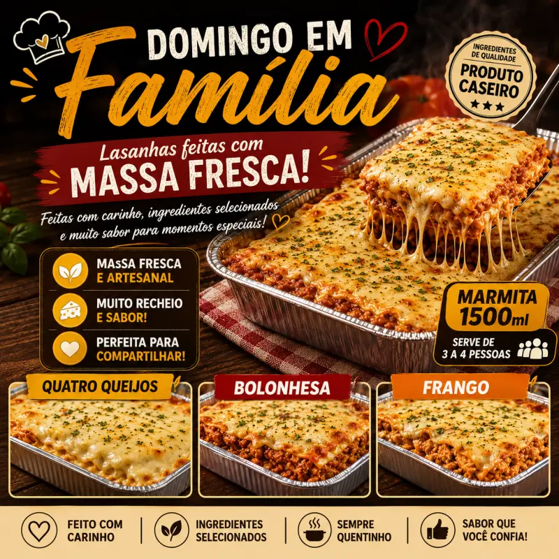 🍽️ Lasanhas Artesanais com M Fresca