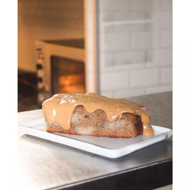 Bolo de Banana com doce de leite