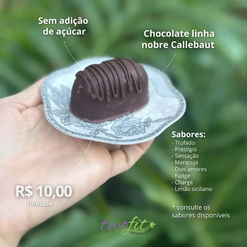 Bombom trufado de chocolate