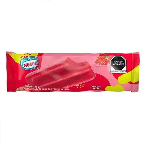 Paleta sabor fresa