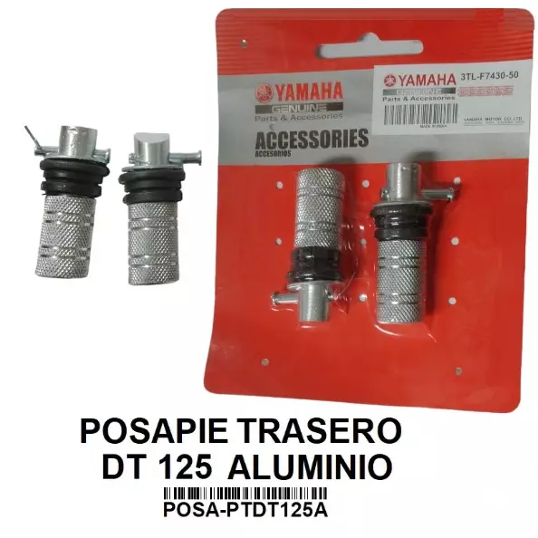 Posapie trasero Dt 125 Aluminio