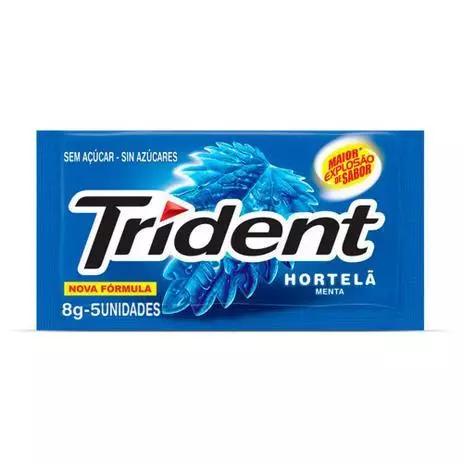 Chiclete Trident sabor Hortelã 8g
