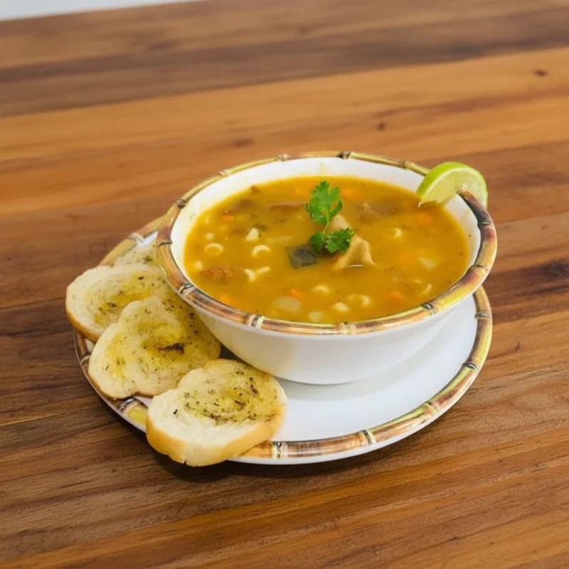 SOPA DE CARNE COM LEGUMES