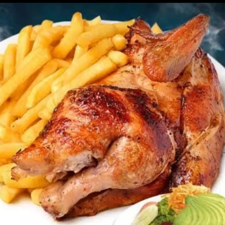1/2 pollo con fritas