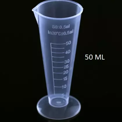 Taza medidora Triangular de plástico
