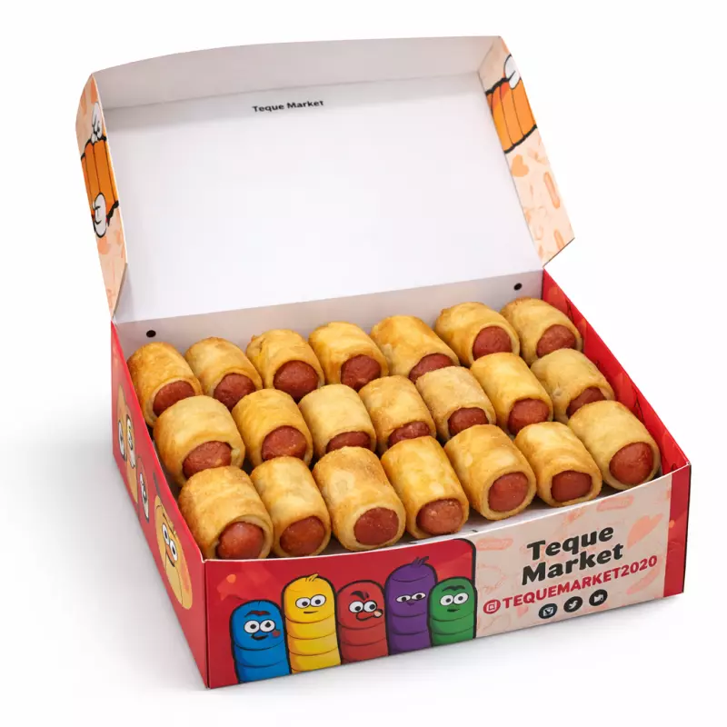 20 ROLLITOS DE SALCHICHA FRITOS