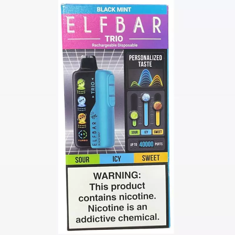 ELFBAR TRIO 40k Black Mint