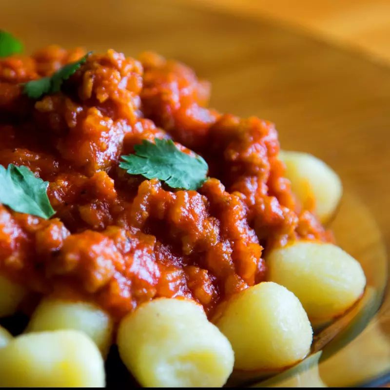 Nhoque de Batata Doce com Carne