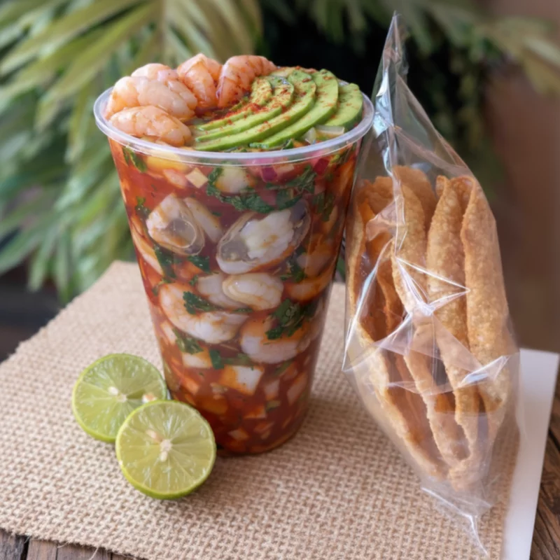 Cóctel de Camarón y Ostión