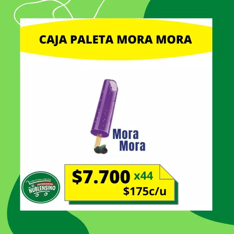 Caja paleta mora mora 44 unidades