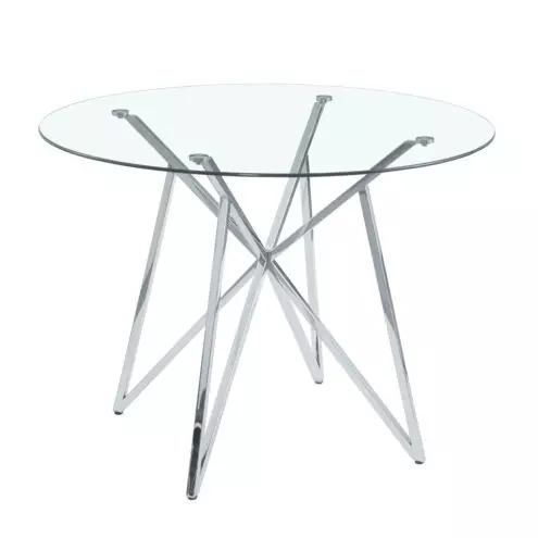 Mesa Irlanda base cromada 100cm