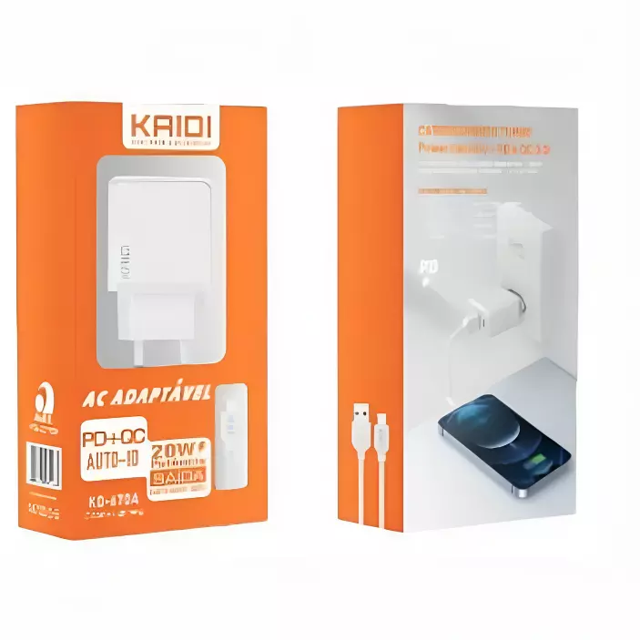 CARREGADOR USB KAIDI  KD-670A