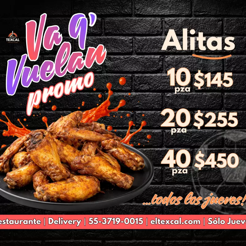 ¡Promo Jueves! Alitas