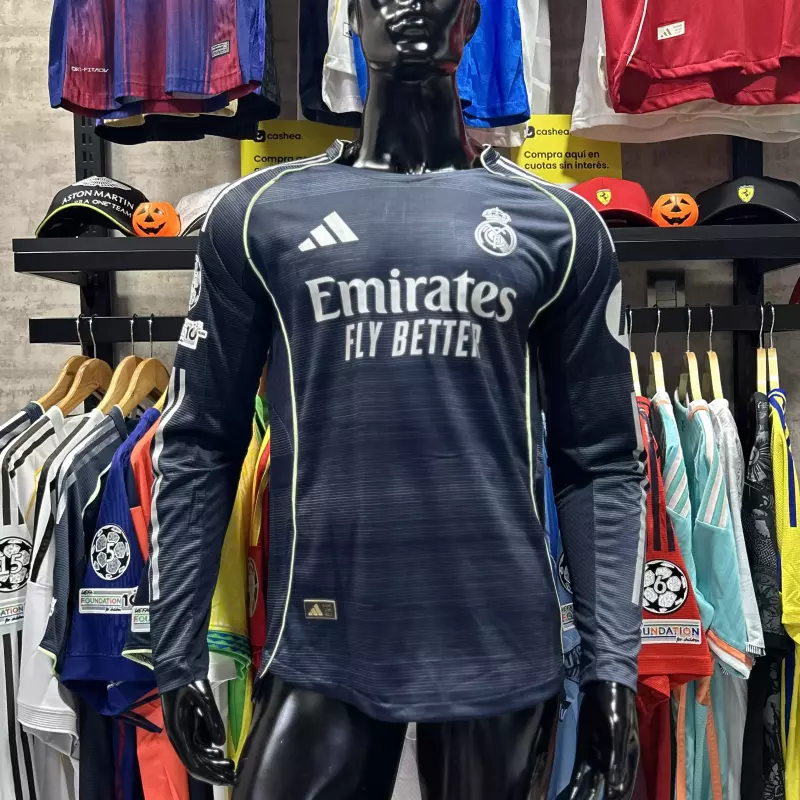 Manga larga Real Madrid visitante
