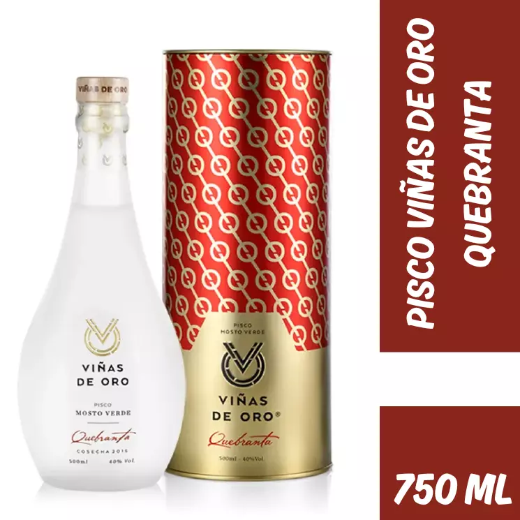 PISCO VIÑAS DE ORO QUEBRANTA 750 ML