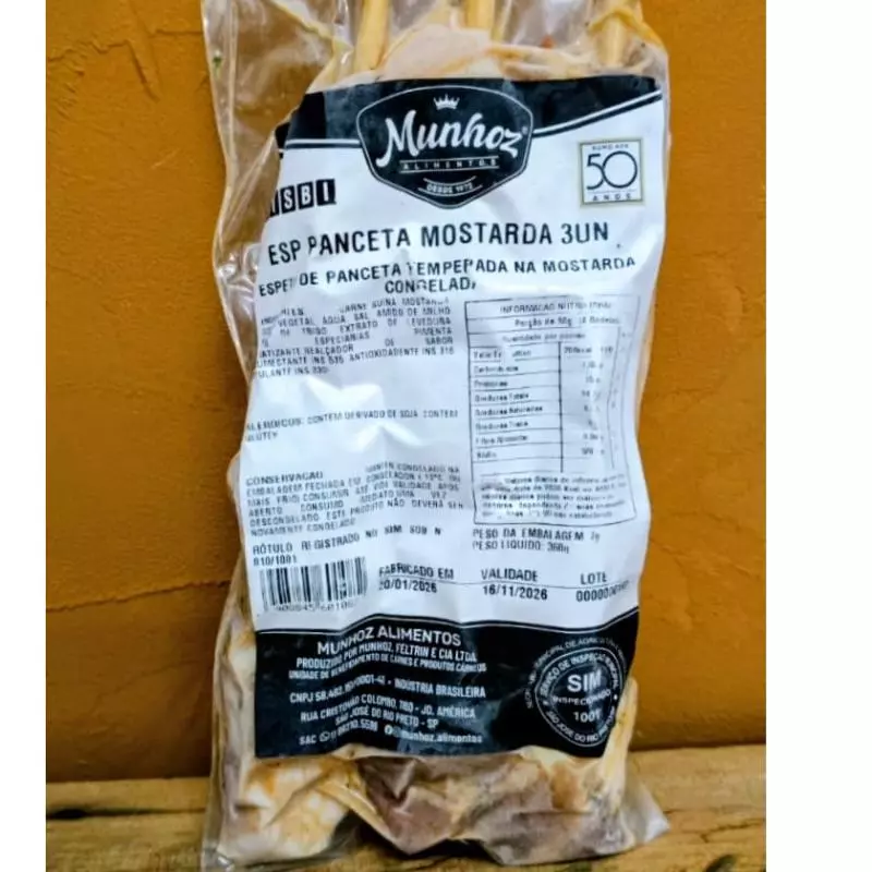 ESPETO PANCETA NA MOSTARDA 360g