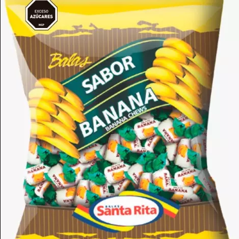 CARAMELOS DUROS  BANANA x 600g