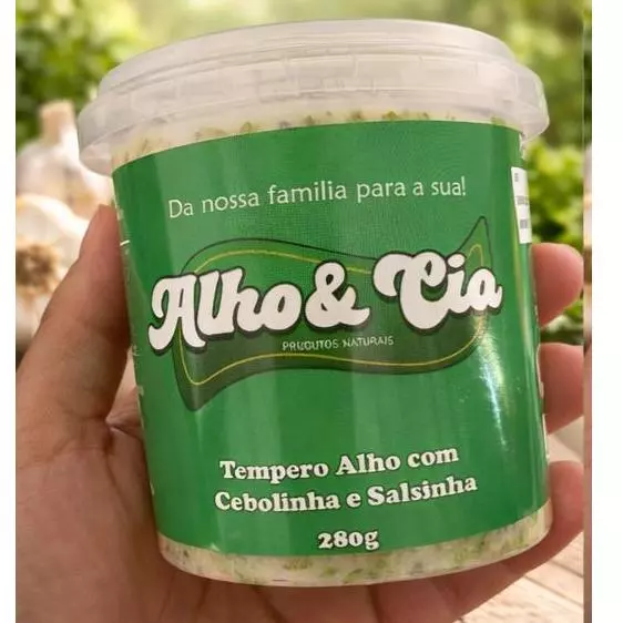 Alho com cebolinha e salsinha