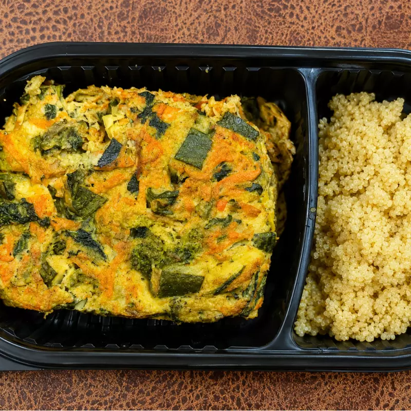 Budín de verduras con quinoa