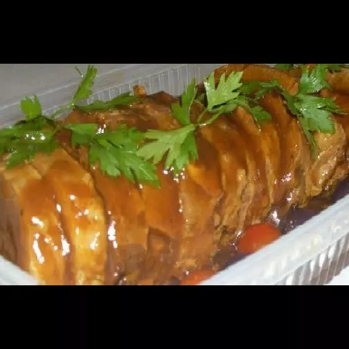 Rocambole carne com queijo