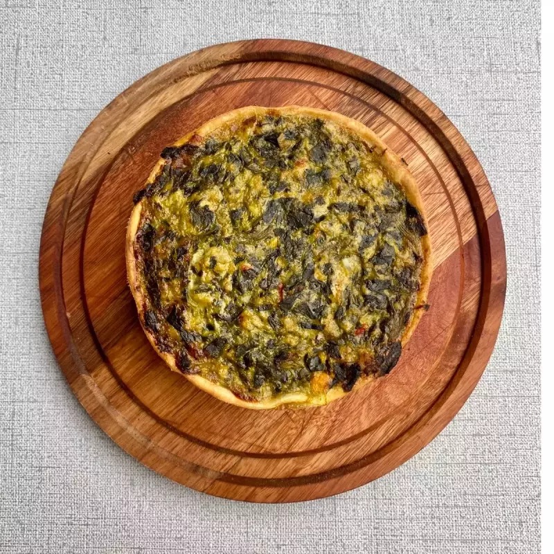 Tarta acelga y pollo.