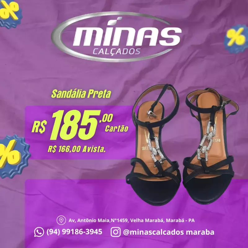 Sandália Preta RF:6527103